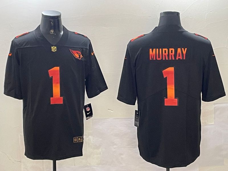 Men Arizona Cardinals #1 Murray Black 2024 Nike Limited NFL Jersey style 0108